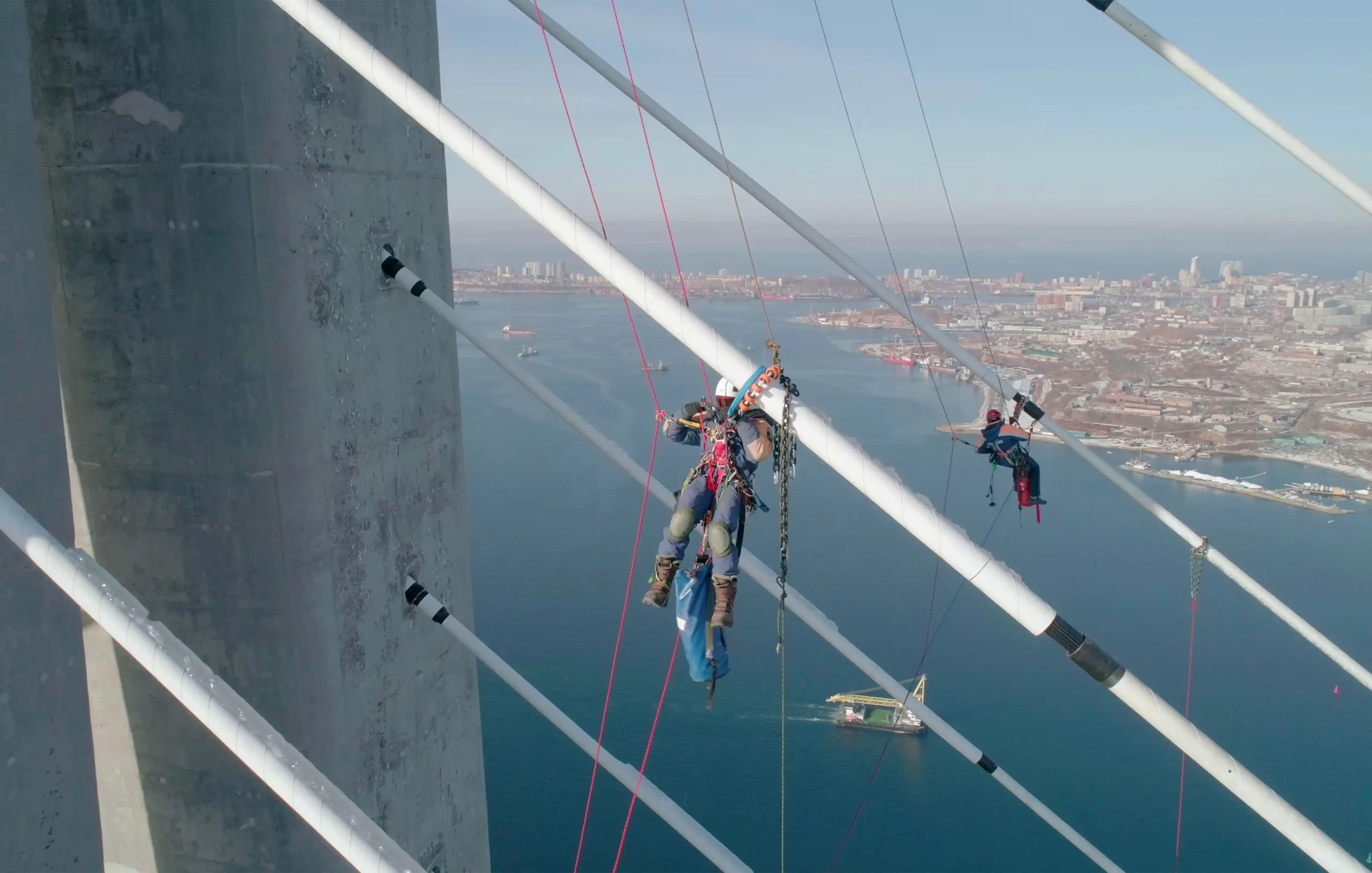 hoogtereiniging van een brug